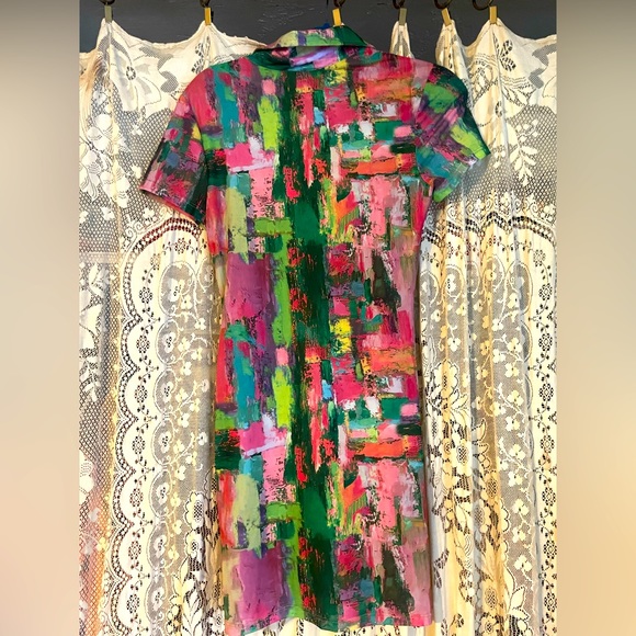 Multi-colored mini dress - Picture 3 of 4